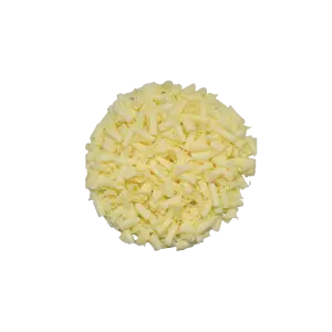 White chocolate shavings curls